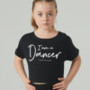 T-shirt Temps Danse AGILE I AM Junior Noir
