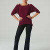 T-Shirt Temps Danse GENOVA Bordeaux – Image 3