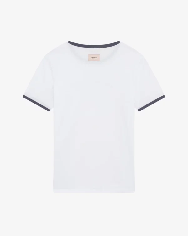 T-Shirt Repetto S0682 Blanc/Carbone – Image 3