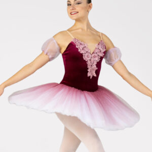 Tutu plateau semi-professionnel Harmony Bordeaux et Blanc