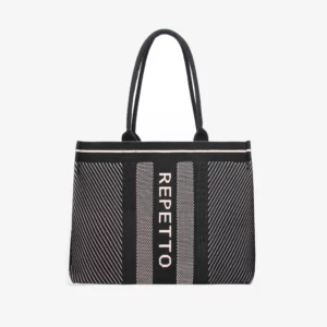 Sac Cabas Repetto B0394TR Noir et Rose Blush