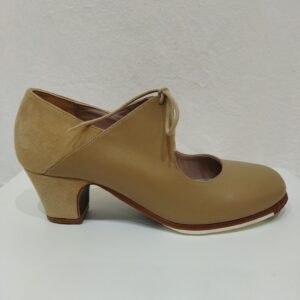 Chaussures Begoña Cervera M69 ARTY Cuir et Daim Beige
