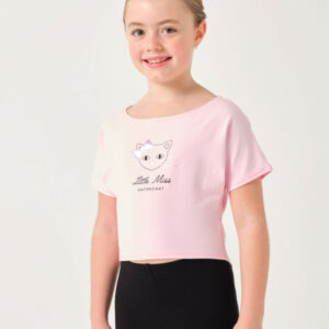 T-shirt Temps Danse AGILE ENTRECHAT Rose Perle - Enfant